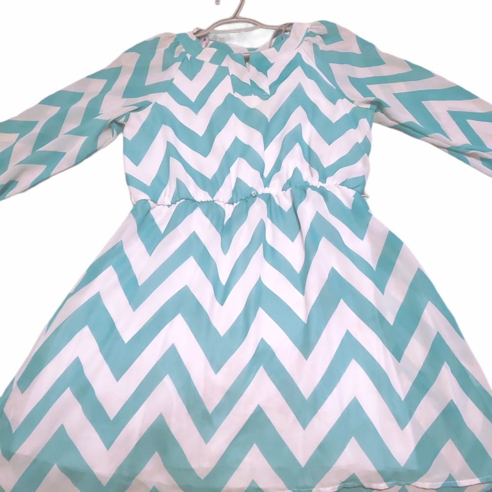 Formal Green/White Dress